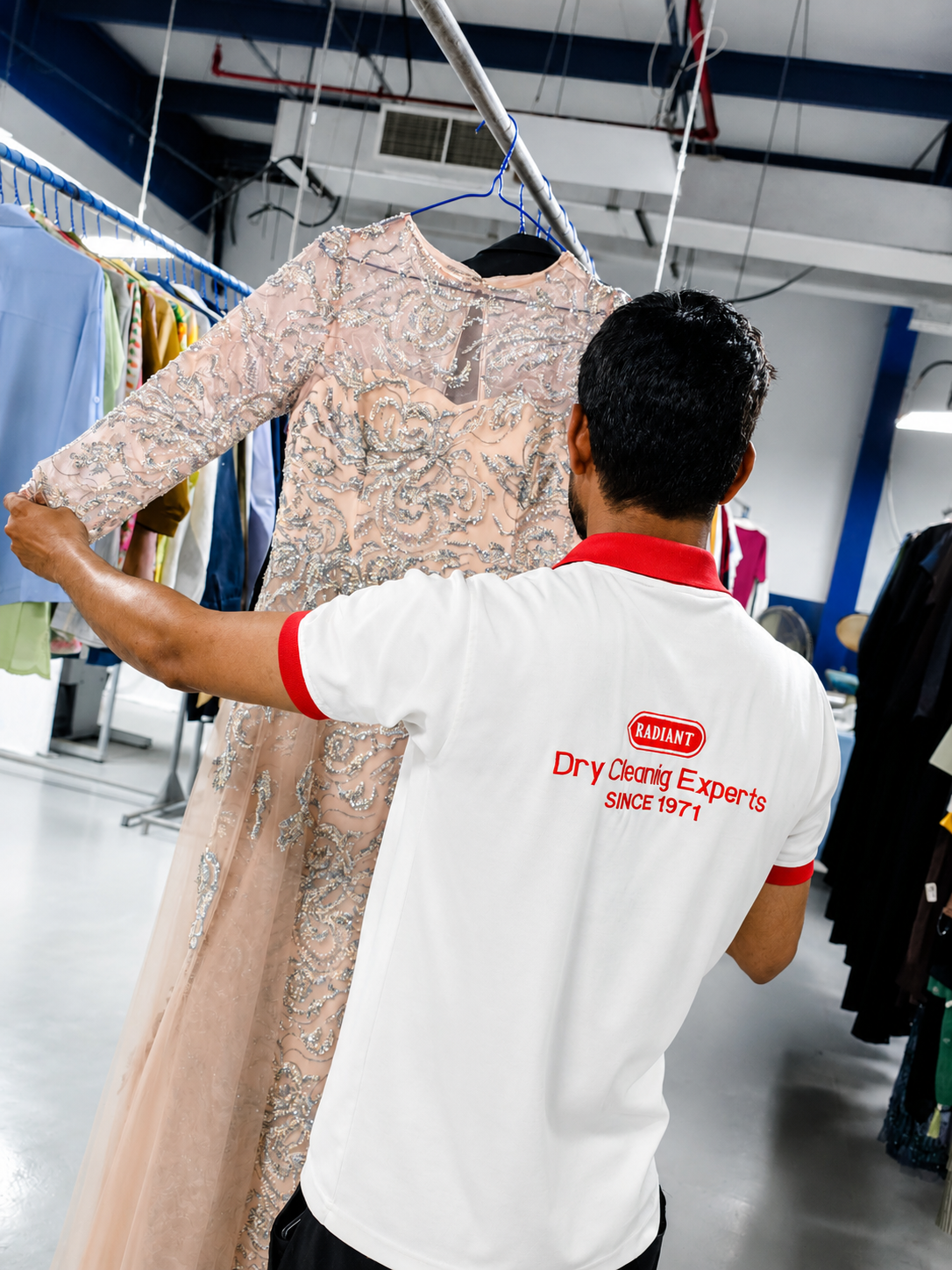 Award-winning dry cleaning service, Radiant Laundry Dubai